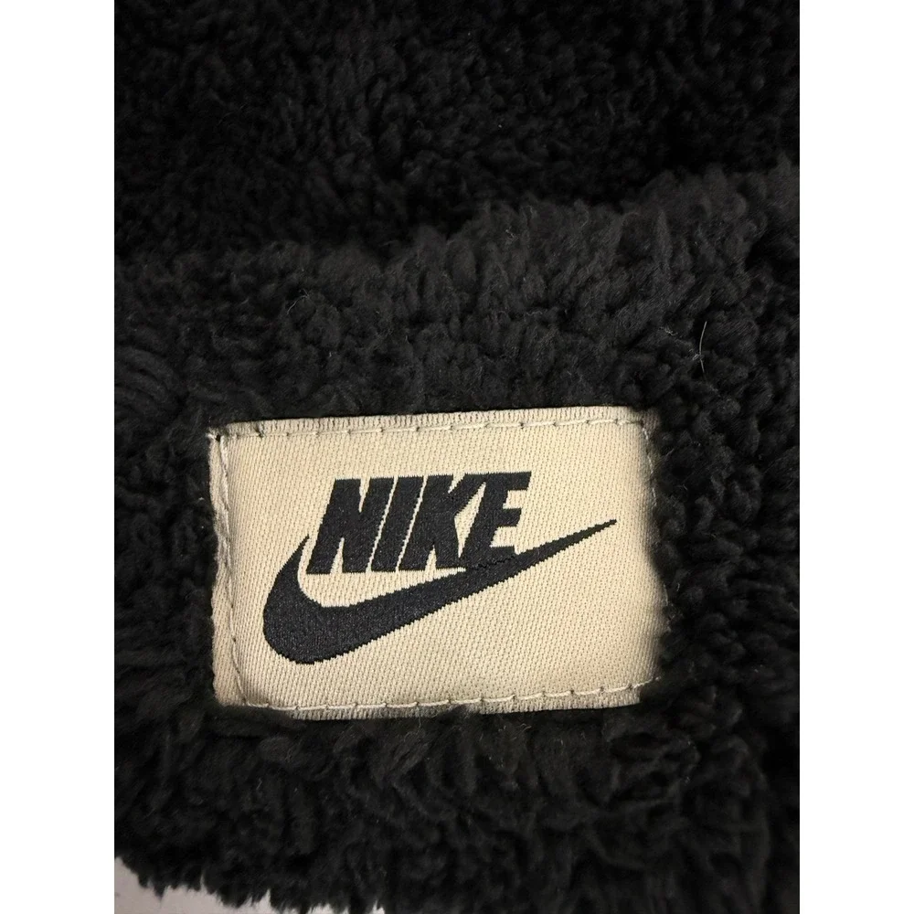 Nike Cozy Peak Kids Black Beanie Hat and Gloves Set Winter Warm‎ Unisex 2 PC SET